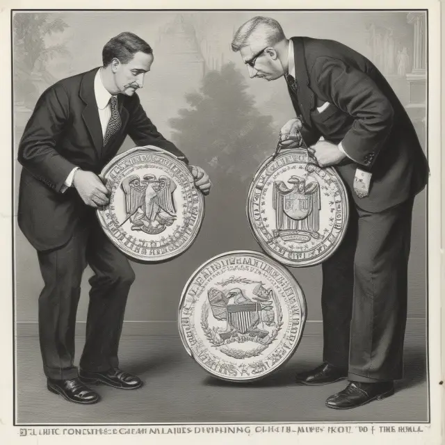 IRS officials balancing old and new securities, symbolizing wash-sale compliance with substantially identical securities