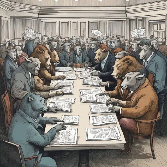 Two bears and bulls engaging in wash trades observed by CFTC and IRS regulators