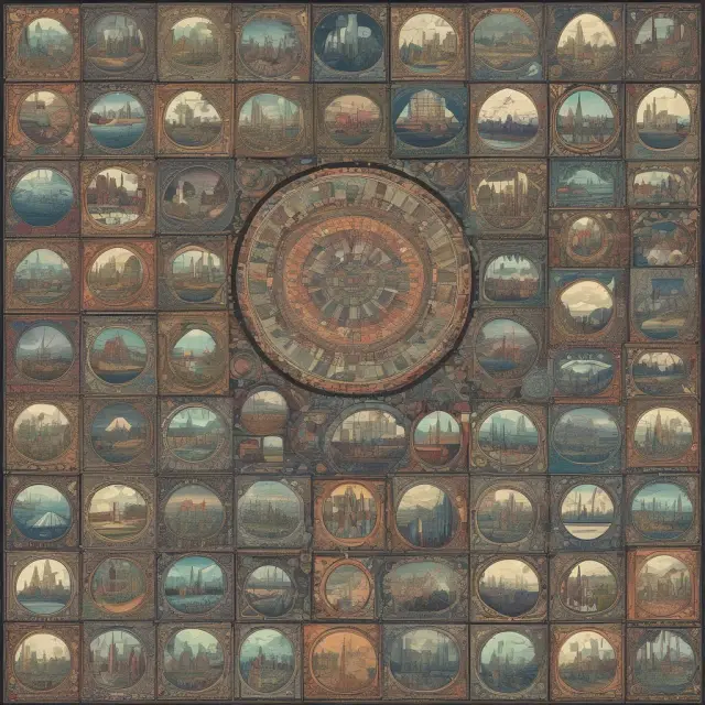 Mosaic illustrating sector-specific, thematic, asset class, geographic, screener-based, and cryptocurrency watchlists merging together
