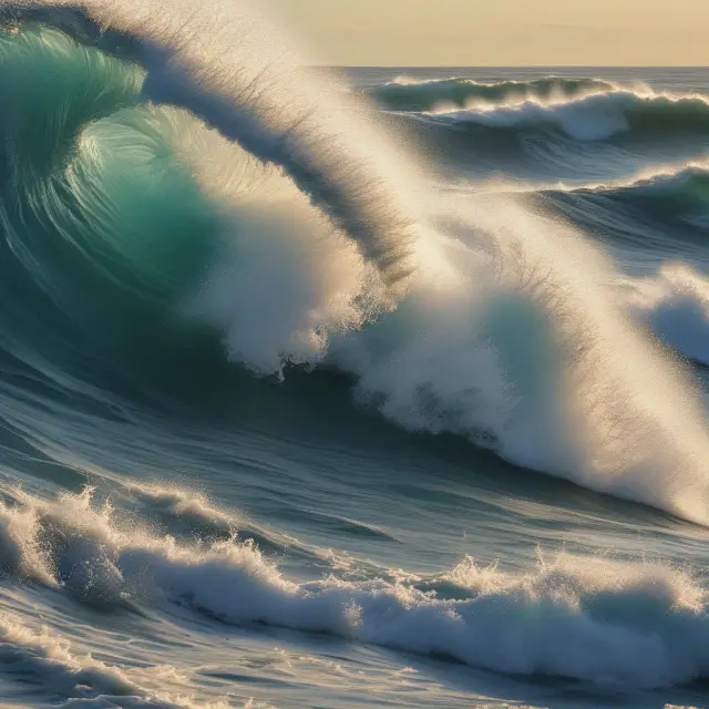 Ocean waves represent the passage of important marine pollution laws through metaphorical waves, emphasizing protection and improvement for aquatic ecosystems.