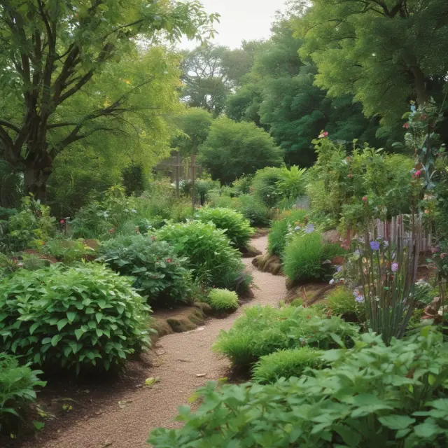 Garden growing through seasons, representing long-term investment success