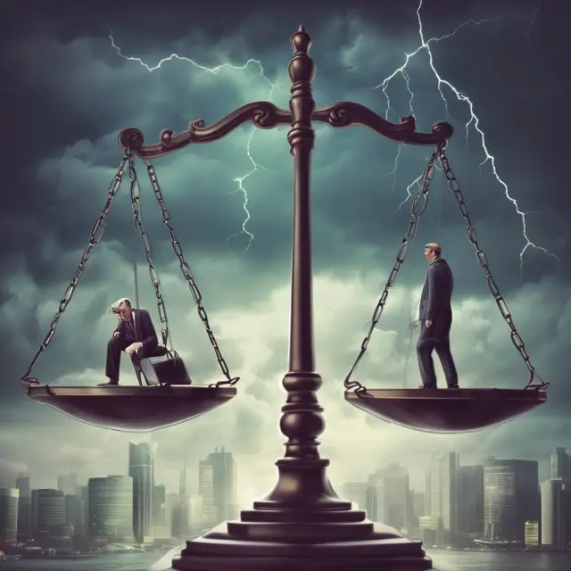 A wealthy investor evaluating the pros and cons of being a weak long investor amidst a turbulent market scene