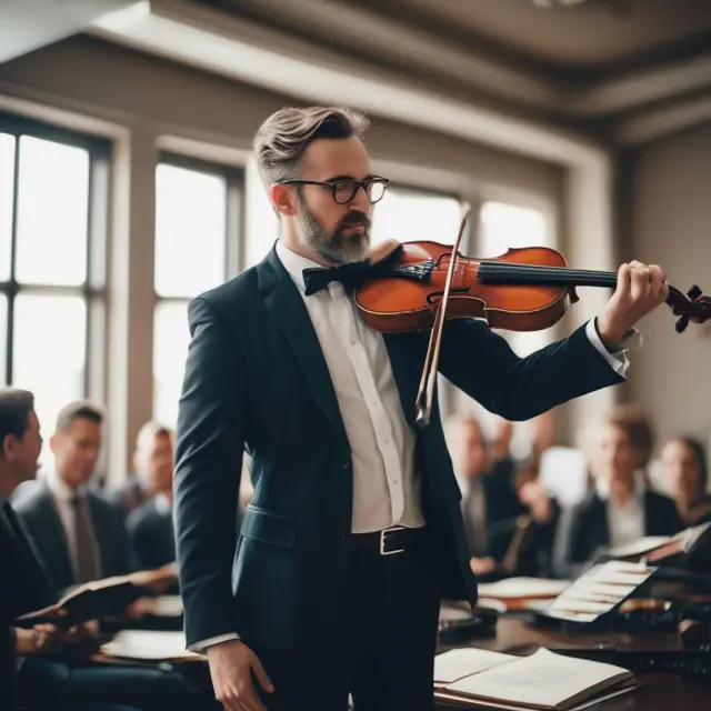 Wealth manager conducting an orchestra of strategies - tax planning, retirement planning, risk management, and market insights - to ensure clients