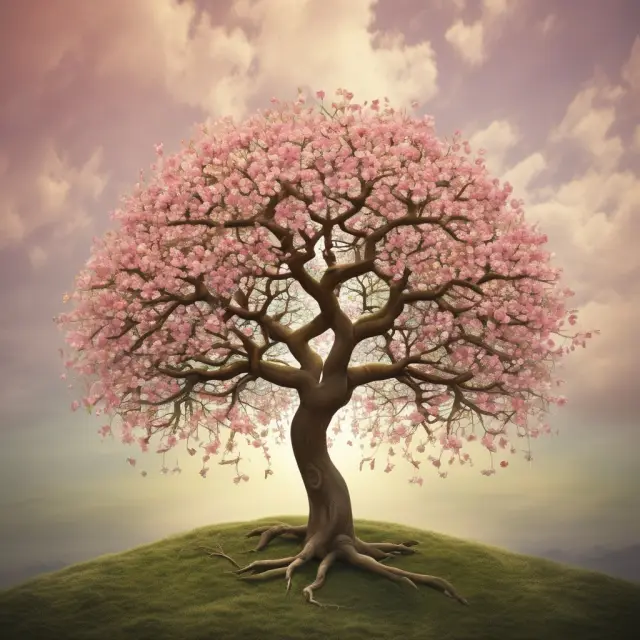 An image of a flourishing tree, symbolizing personal growth and financial success through the guidance of a wealth psychologist.