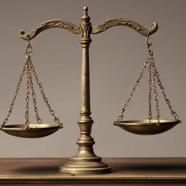 Two sets of scales, one labeled