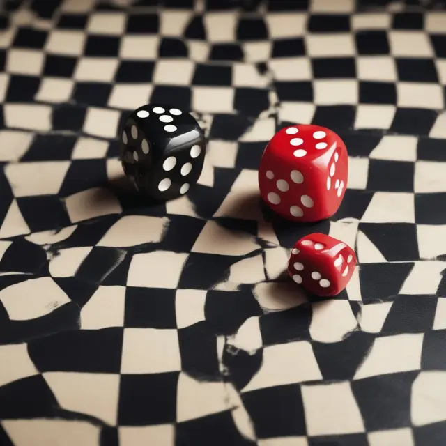 Two dice representing causes roll on a checkered board: one signifying a covered peril, the other depicting wear and tear. Anti-concurrent cause language determines their impact on insurance coverage.