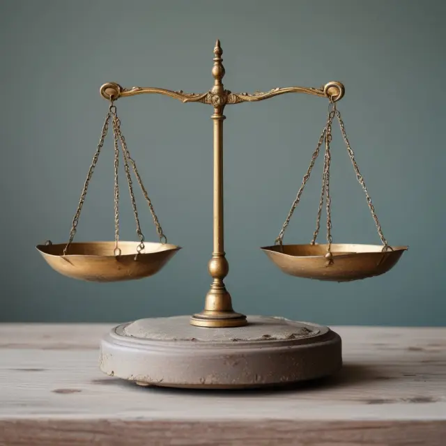 Visualization of a balanced scale featuring an insurance policy on one side and wear and tear on the other. The image emphasizes understanding the implications of each factor in maintaining coverage.