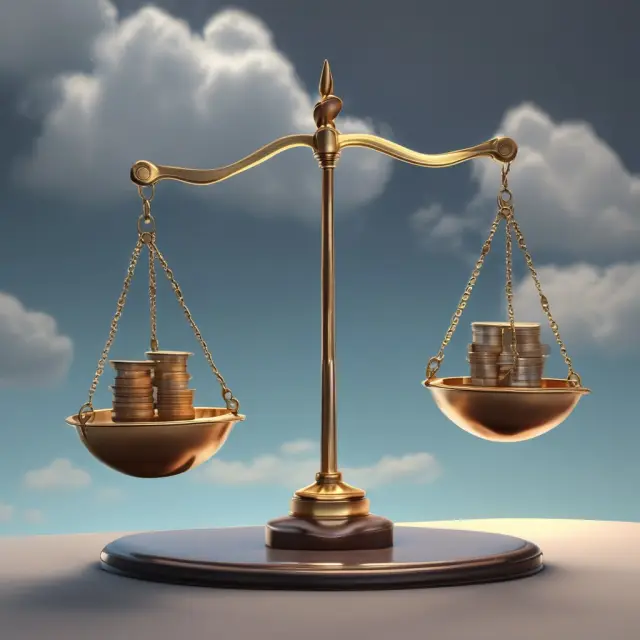 An image of a balanced scale with insurance policies on one side and weather derivatives on the other, illustrating effective risk management.