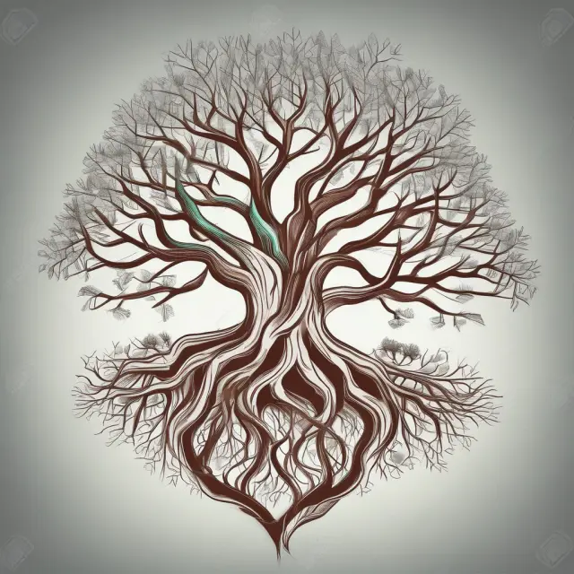 An image depicting two trees with intertwined roots symbolizing the mutual benefits of web syndication for content producers and high-traffic sites