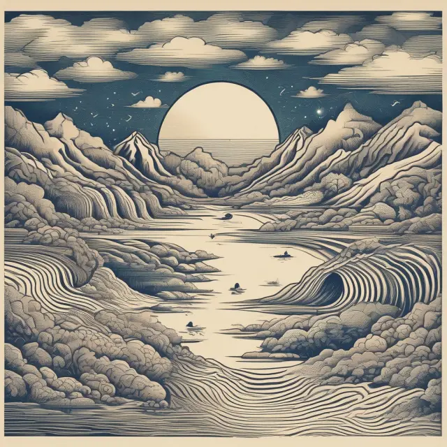 An image of interconnected islands in a vast sea, symbolizing diverse websites benefitting from web syndication