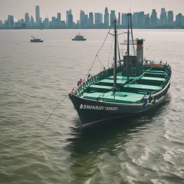 A hybrid iShares boat (IEMG) sailing on an emerald sea of emerging markets, contrasted by a sturdy S&P 500 anchor (SPY)