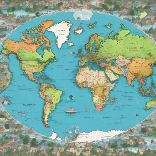A global map filled with pulsating emerging markets coming together to form a diverse investment ecosystem, represented by the iShares MSCI Emerging Markets ETF