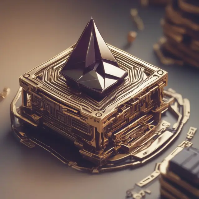 An image of a Wei token bridge connecting various people performing microtransactions on an Ethereum network, symbolizing efficient transaction processing and cost savings.