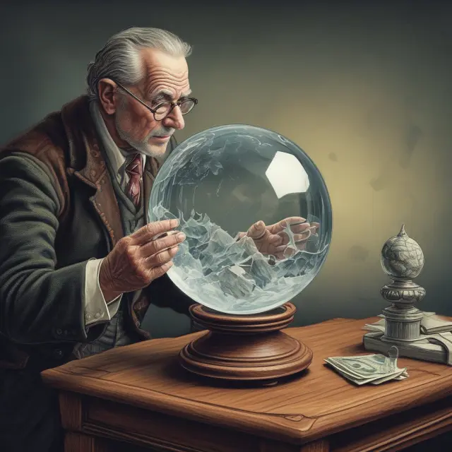 An investor studying WART values, depicting the balance between interest rate sensitivity and prepayment risks.