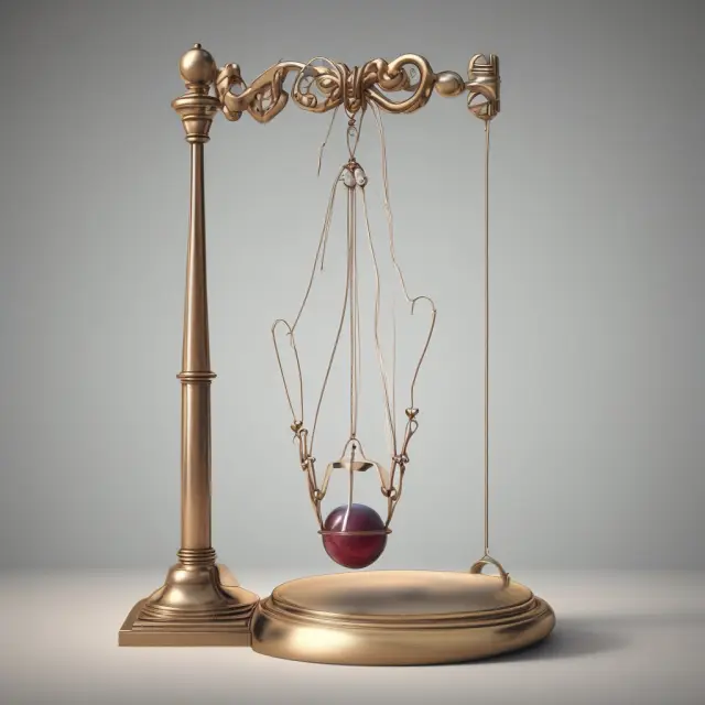 A pendulum representing weighted alpha calculation, illustrating the emphasis on recent performance data in assessing security trends