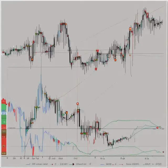 Seesaw with weighted alpha scales representing bullish and bearish Bollinger Band movements