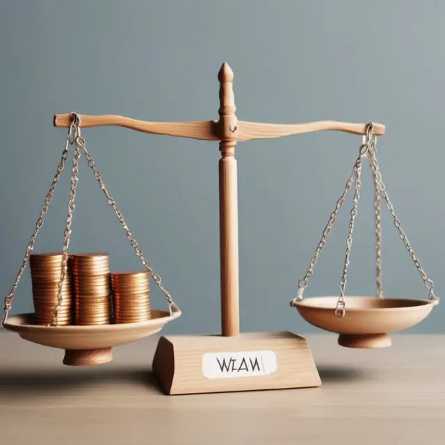 Scale with WAM and WALA labels, symbolizing the comparison between maturity and loan age in managing mortgage-backed securities.