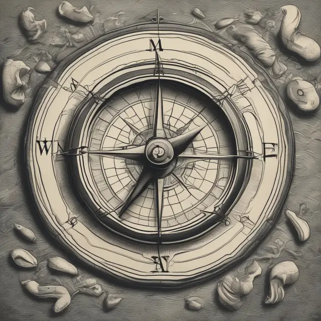 A bond portfolio sailing through an ocean of interest rate waves, with a compass labeled 
