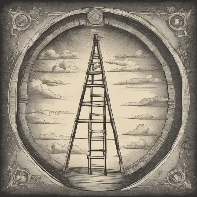 An ascending ladder represents bond laddering strategy; each rung symbolizes a bond