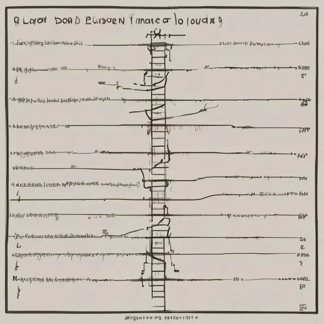 A bond ladder progressively ascending through time, representing different maturities and their impact on WAM