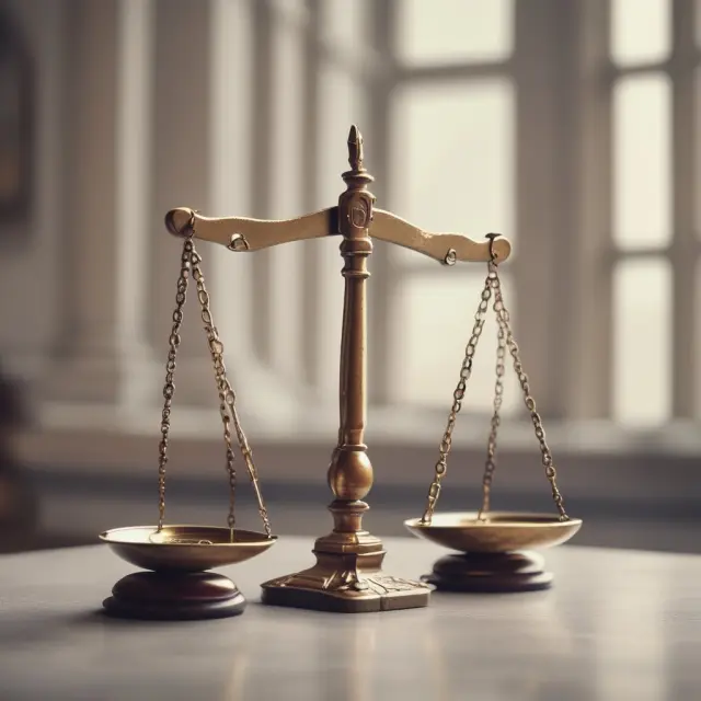 Justice scale balanced with pension funds symbolizing ERISA