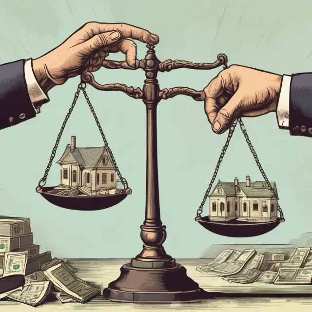 A hand representing welfare policies balancing economic growth with income equality in a metaphorical representation of welfare state systems