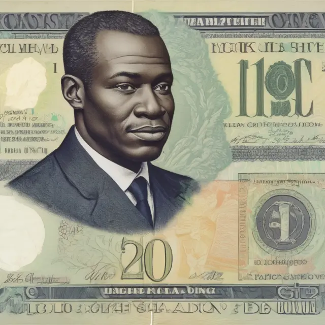 A golden French hand sculpting the West African CFA Franc landscape, symbolizing France