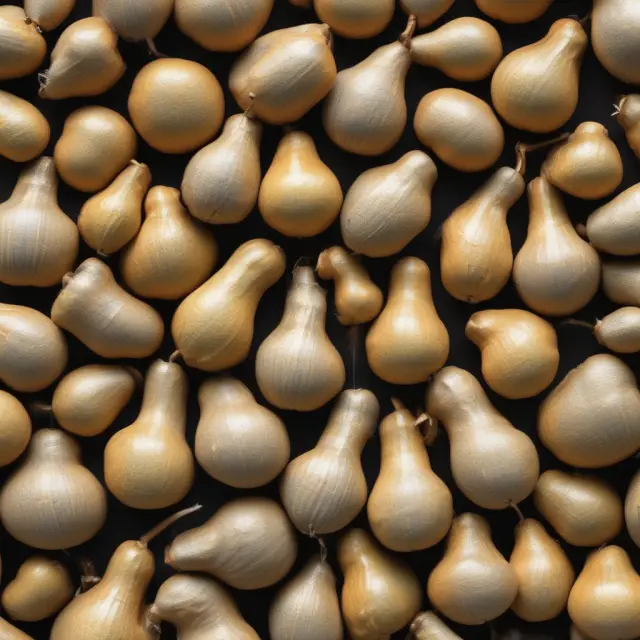 Eight gourds, each filled with CFA francs, symbolizing the eight member states of the West African Economic and Monetary Union