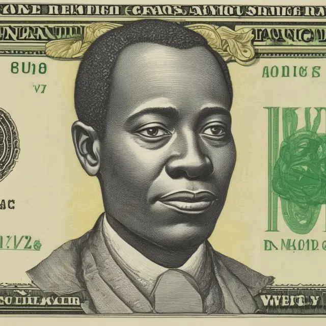 A golden bridge symbolizes the West African CFA franc, connecting eight countries under a single currency with a fixed exchange rate to the euro