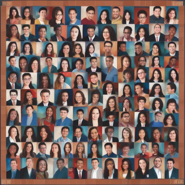 An image of various individuals from The Wharton School, breaking apart the negative stereotypes associated with the term 