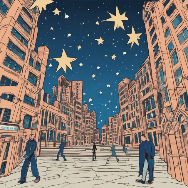 A vibrant constellation of notable Wharton alumni, each representing a brilliant achievement in business and industry