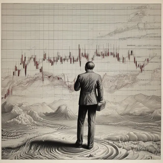 Visualization of whipsaws in the stock market causing price swings and volatility