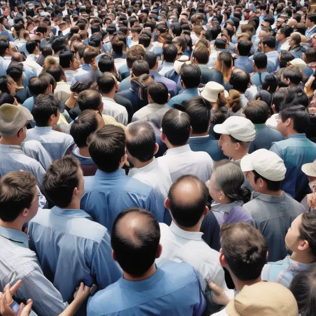 Traders gathered around an oracle-like figure, sharing unofficial earnings expectations (whisper numbers).