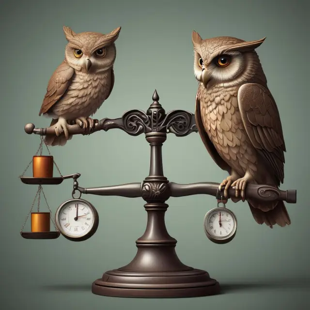 A wise owl carefully considers whisper numbers and official consensus estimates, symbolizing the importance of thorough analysis in making informed investment decisions