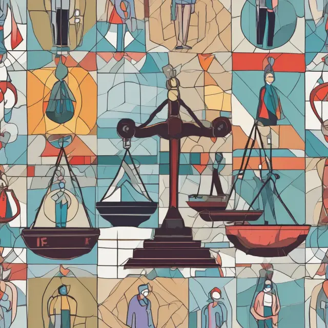 Admitted and non-admitted insurers on a balance scale, with regulatory bodies maintaining equilibrium through Surplus Lines Model Laws