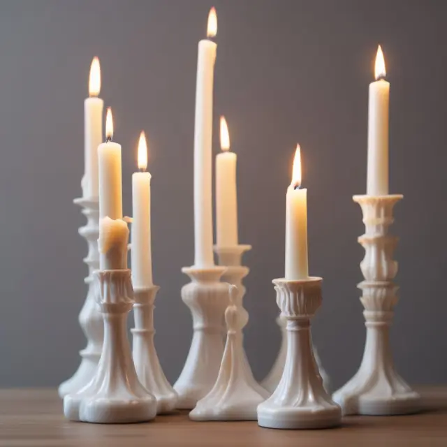 White candlesticks on a financial chart signaling positive market trends and potential price movements