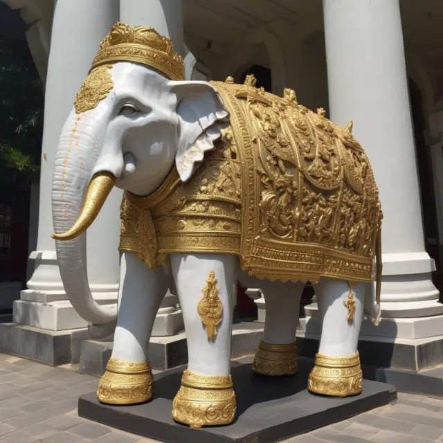 An ancient white elephant from Siam, representing unprofitable and costly financial investments