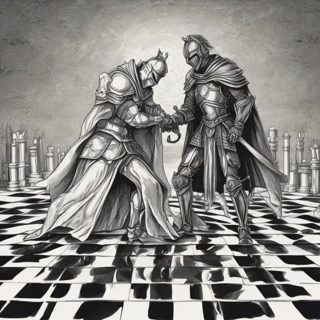 A white knight saves a business in distress from being taken over by an unfriendly black knight, preserving jobs, company integrity, and shareholder value