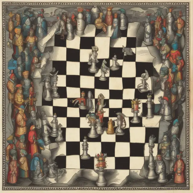 Chessboard depicting a battle between corporate suitors and defenders. Defenders wield whitemail, a powerful strategy to thwart takeovers, as their queen