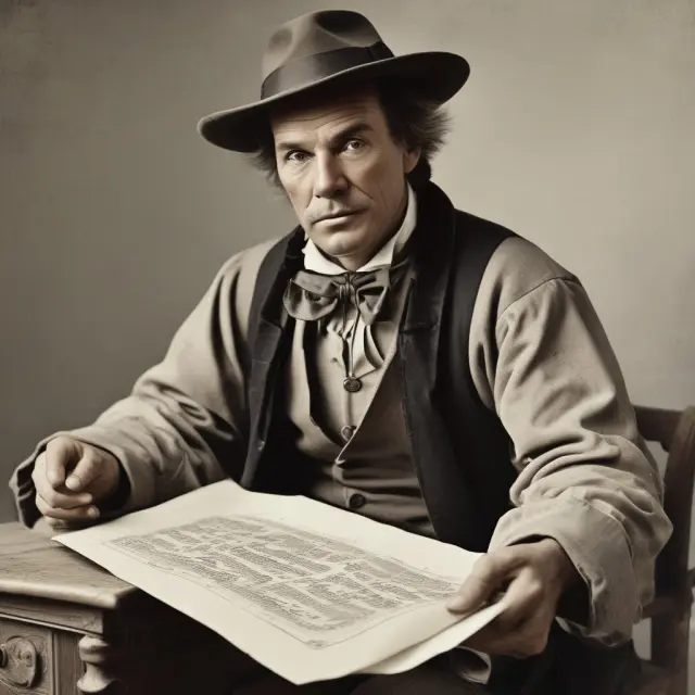 Time Traveler unrolls a white paper, illustrating historical background on the term and its impact.