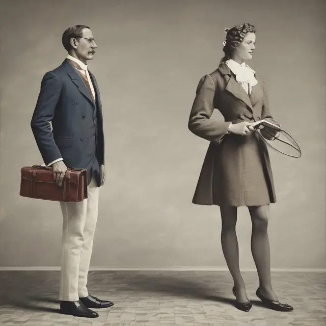 Two attorneys, one in white bucks and the other with silk stockings, representing prestigious white shoe and silk stocking law firms