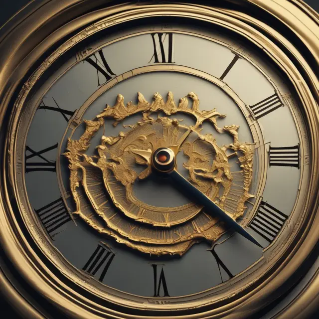 Golden clock hands signifying continuous income from a whole life annuity due during retirement.