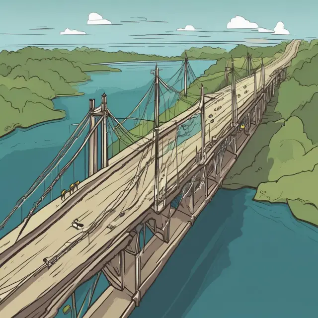 A bridge symbolizing whole-life cost analysis connecting initial investment with long-term savings