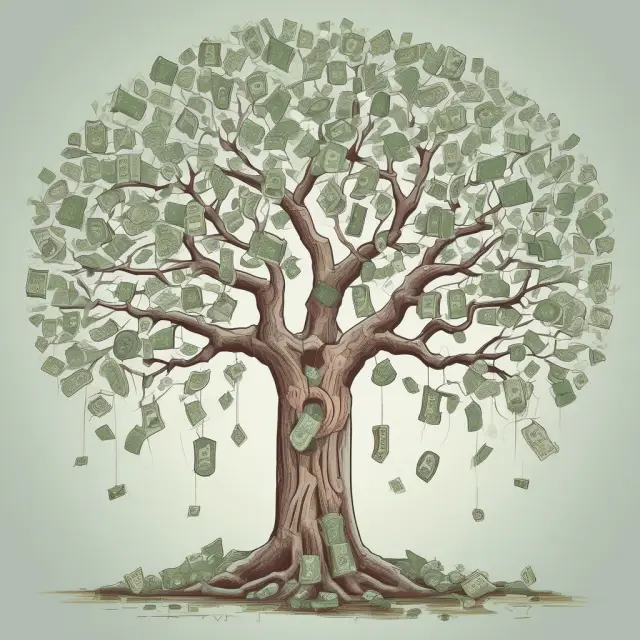A tree laden with cash reserves, borrowing branch, policy dividends branch, tax advantage branch, and a term life insurance comparison branch.
