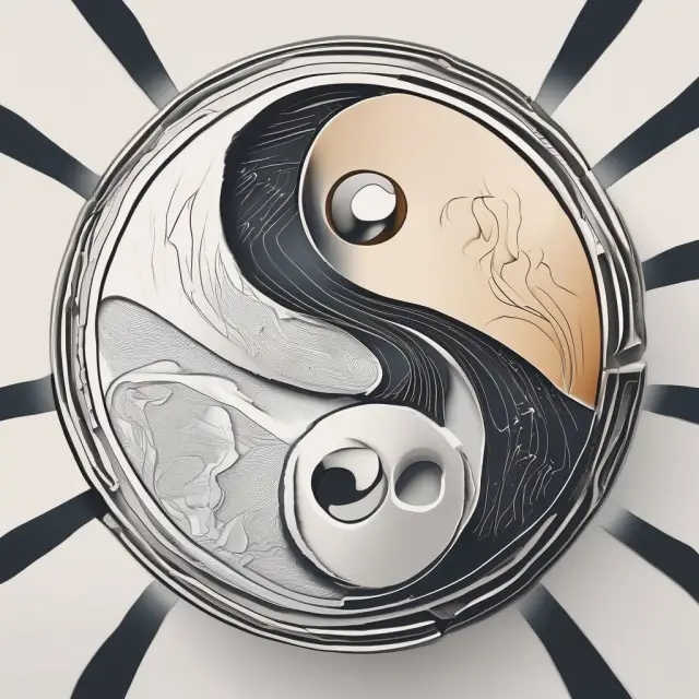 Comparison of whole life and term life insurance shown as the yin-yang symbol, with whole life