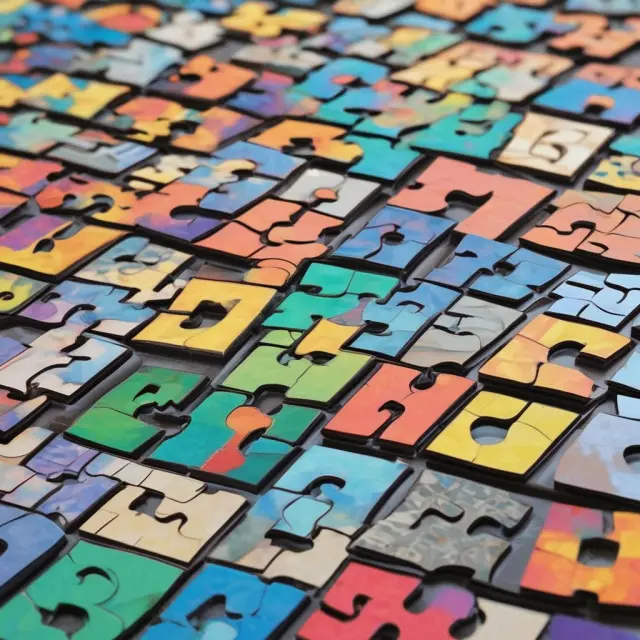 A collection of interlinking puzzle pieces representing power generators, retailers, regulators, and renewable energy in a dynamic wholesale energy market