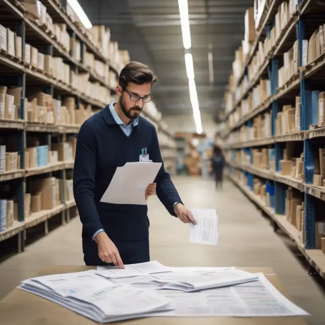 A scroll opening to reveal charts and graphs depicting wholesale trade trends and their implications for the economy