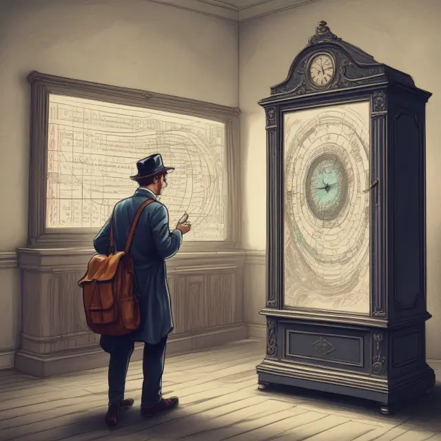 Time traveler examines a historical when issued market graph for Alphabet Inc., indicating high demand and liquidity