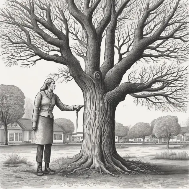 Widow maker tree symbolizing March-April natural gas contracts with one volatile branch causing a cascade of financial dominos