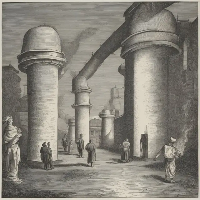 An image featuring a financial market scene with widow maker trades as precarious limbs overhanging investors, while question marks float above an unpredictable natural gas market